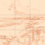 Sepia sketch with grid