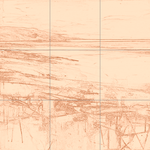 Sepia sketch with grid