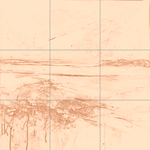 Sepia sketch with grid