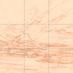 Sepia sketch with grid