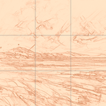 Sepia sketch with grid