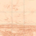 Sepia sketch with grid