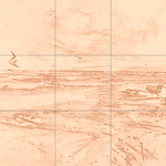 Sepia sketch with grid