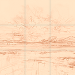 Sepia sketch with grid