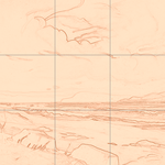 Sepia sketch with grid