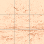 Sepia sketch with grid