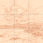 Sepia sketch with grid