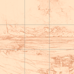 Sepia sketch with grid