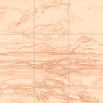 Sepia sketch with grid