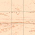 Sepia sketch with grid