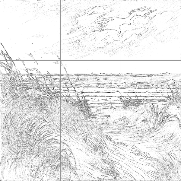 Sketch with grid