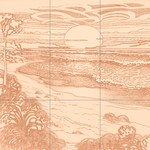 Sepia sketch with grid