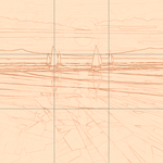 Sepia sketch with grid