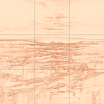 Sepia sketch with grid