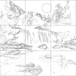Sketch with grid