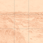 Sepia sketch with grid