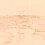 Sepia sketch with grid