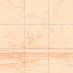 Sepia sketch with grid