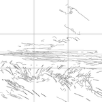 Line drawing with grid