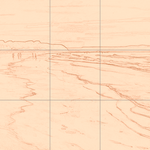 Sepia sketch with grid