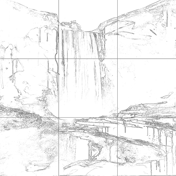 Sketch with grid