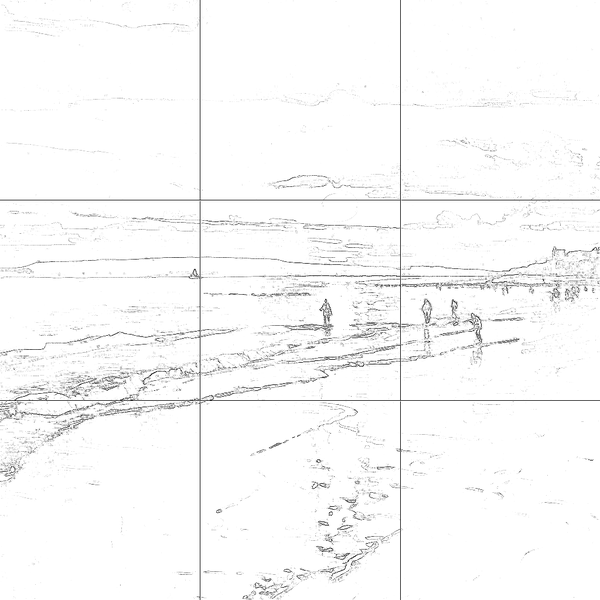 Sketch with grid