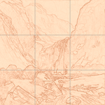 Sepia sketch with grid