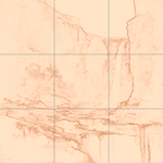 Sepia sketch with grid