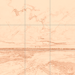 Sepia sketch with grid