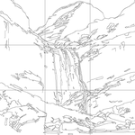 Line drawing with grid