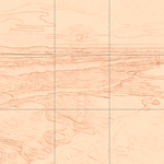 Sepia sketch with grid