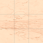 Sepia sketch with grid