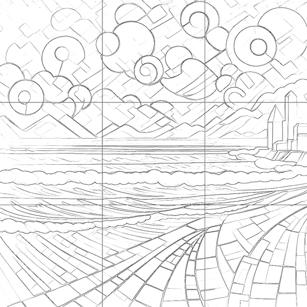 Sketch with grid