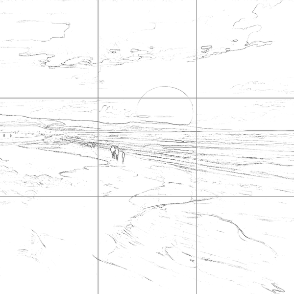 Sketch with grid