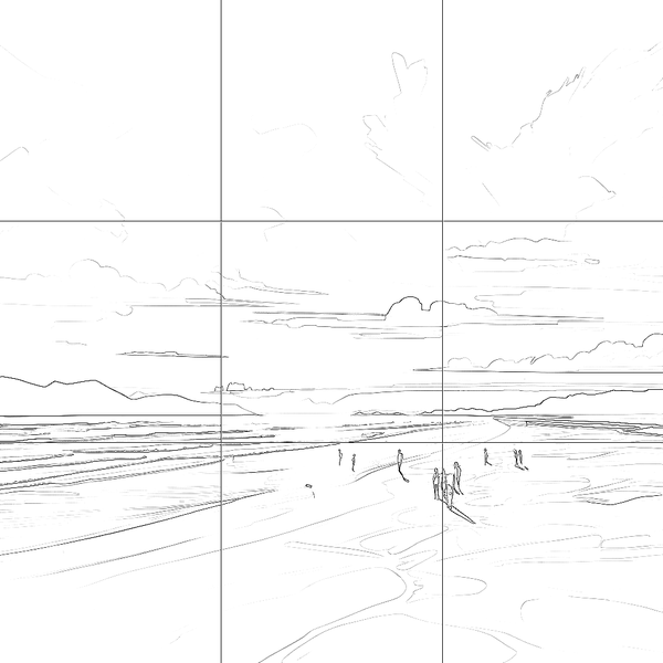 Sketch with grid