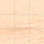 Sepia sketch with grid