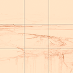 Sepia sketch with grid