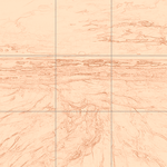 Sepia sketch with grid