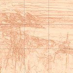 Sepia sketch with grid