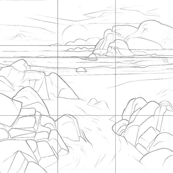 Sketch with grid