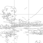 Line drawing with grid