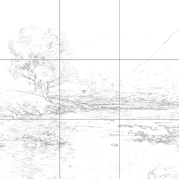 Sketch with grid