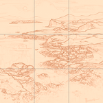 Sepia sketch with grid