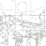 Line drawing with grid