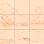 Sepia sketch with grid