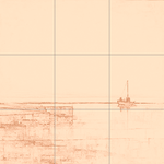 Sepia sketch with grid