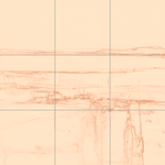 Sepia sketch with grid