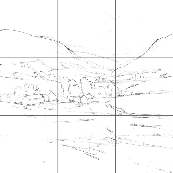 Sketch with grid