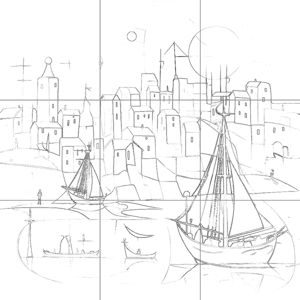 Sketch with grid