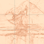 Sepia sketch with grid